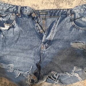Wild Fable Blue Distressed Jean Shorts